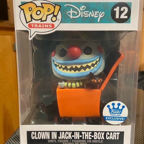 Nightmare Before Christmas Clown Jack In The Box Cart Funko Pop